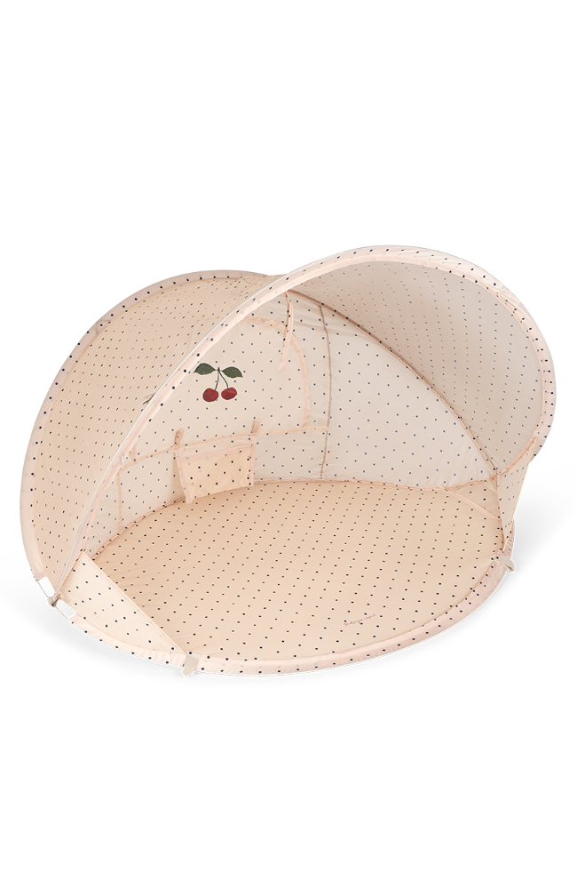Mini Beach Tent - Navy Dots