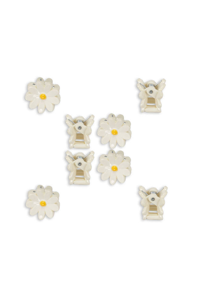Daisy Mini Hair Clips 8pk