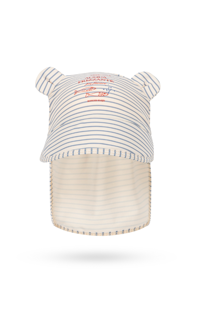 Aster Bear Sunhat - Stripe Bluie