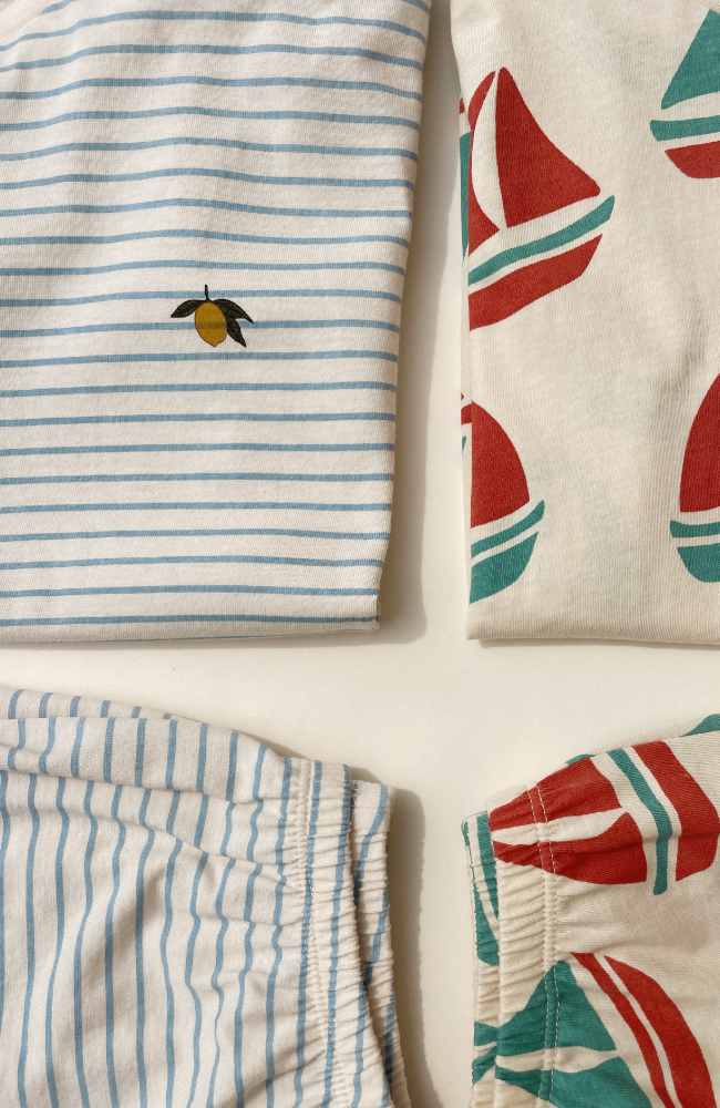 Famo Set - Stripe Bluie