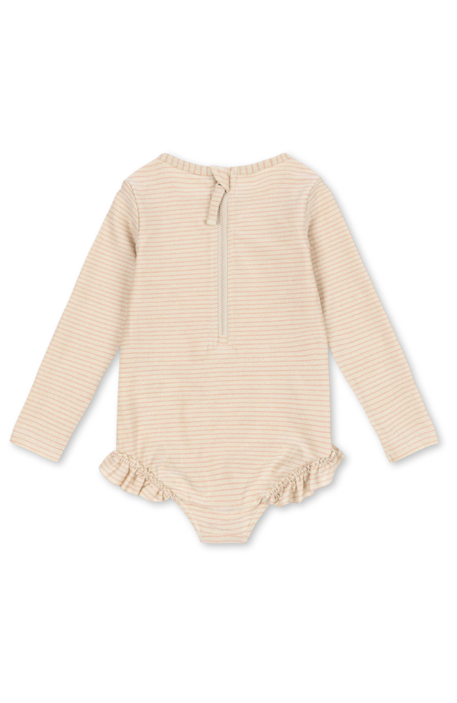 Jade LS Swimsuit - Rose Stripe