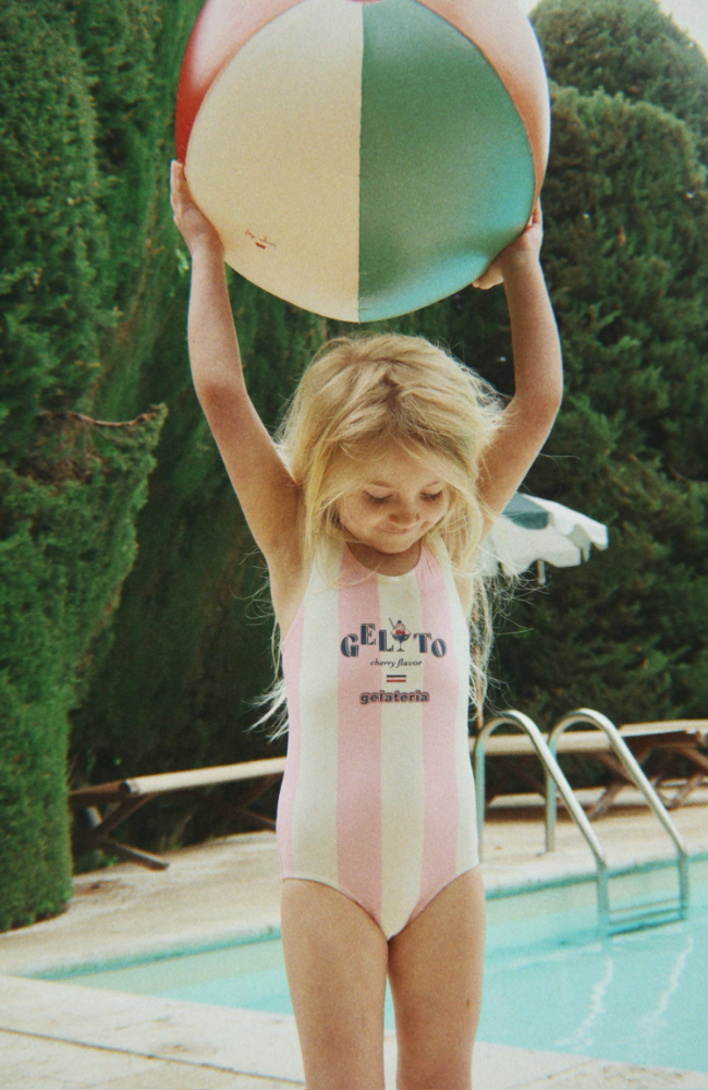 Pomia Swimsuit - Candy Rose Stripe