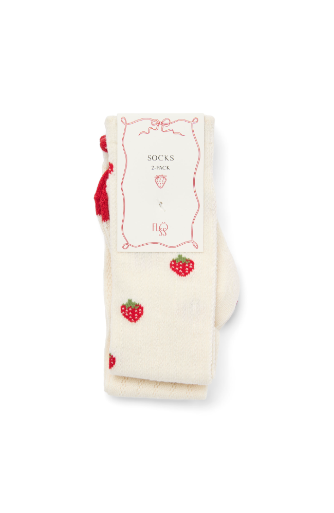 Vanda Knee Socks 2pk - Pointelle Berry