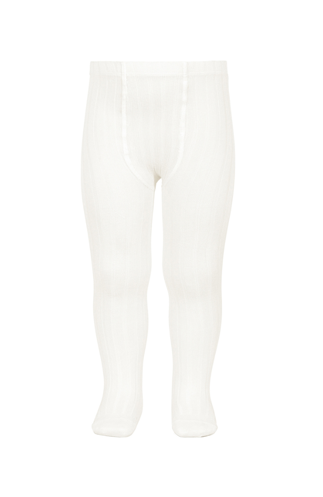 Rib Tights - 202 Cream