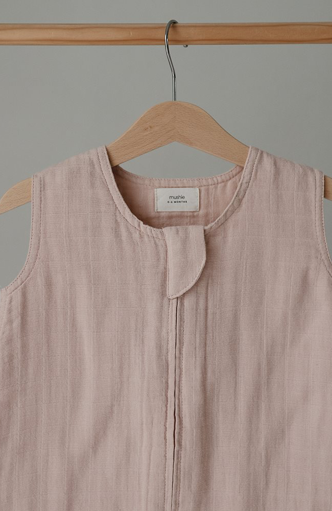 Mushie Muslin Sleep Bag - Blush