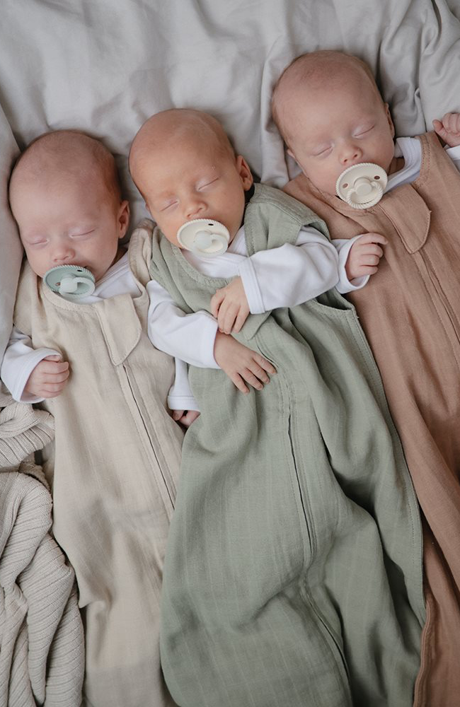 Mushie Muslin Sleep Bag - Fog