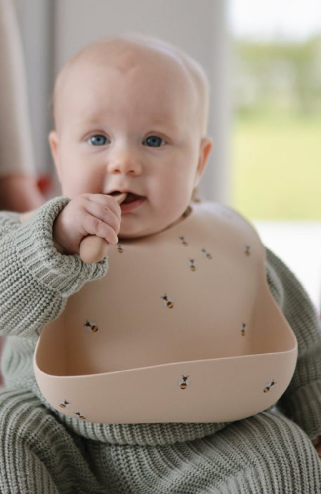 Mushie Silicone Feeding Toddler Set - Bees