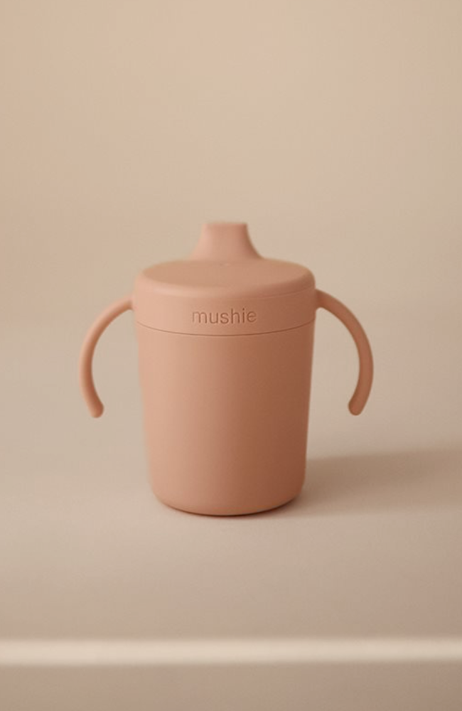 Mushie Trainer Sippy Cup - Blush