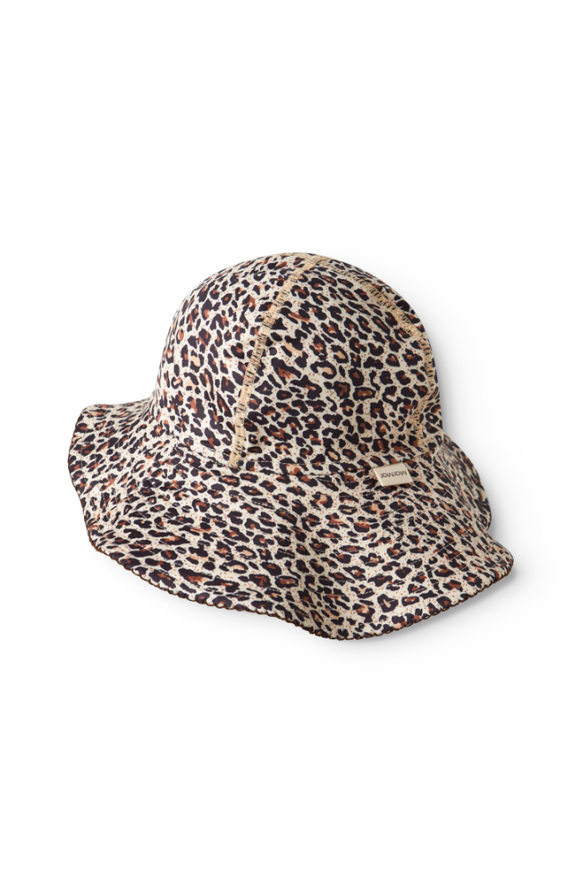 Alba Bathing Hat - Brown Leo