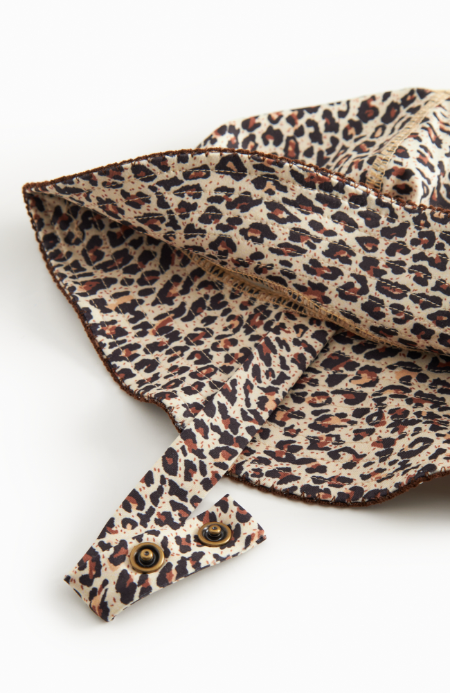 Alba Bathing Hat - Brown Leo