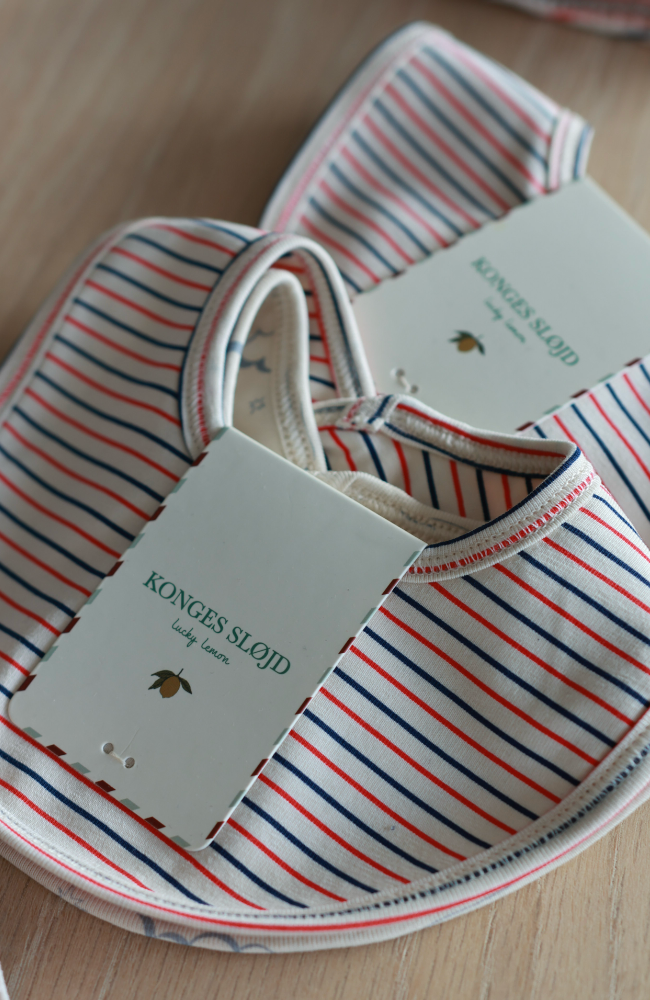 2 Pack Bibs - Stripe Tricolore / Cielo Marino