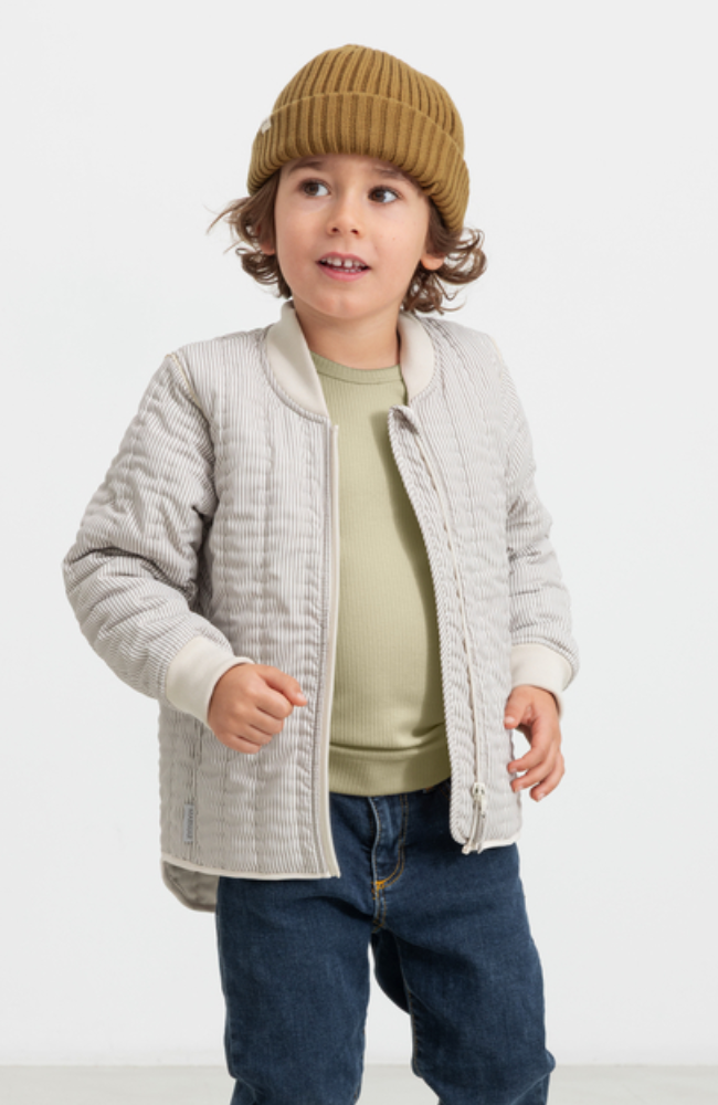 Orry Thermo Jacket - Dark Brown Stripe