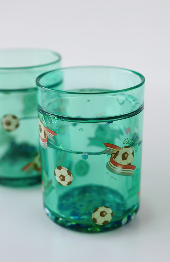 2-pack glittermugg - Kick it