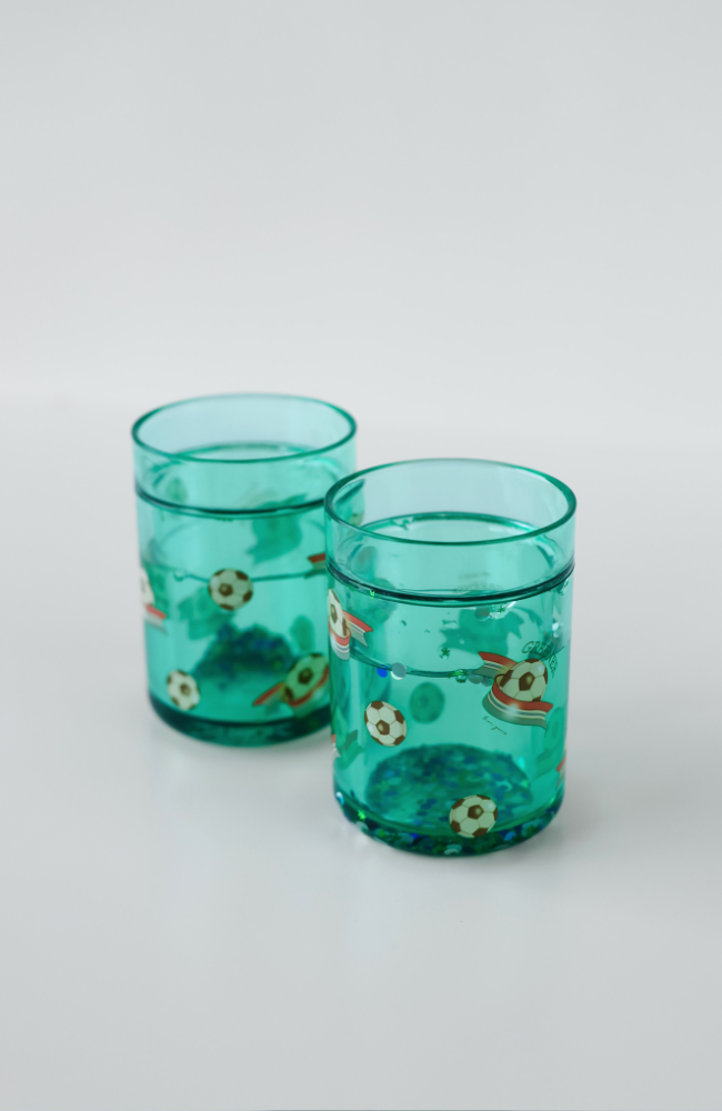 2-pack glittermugg - Kick it