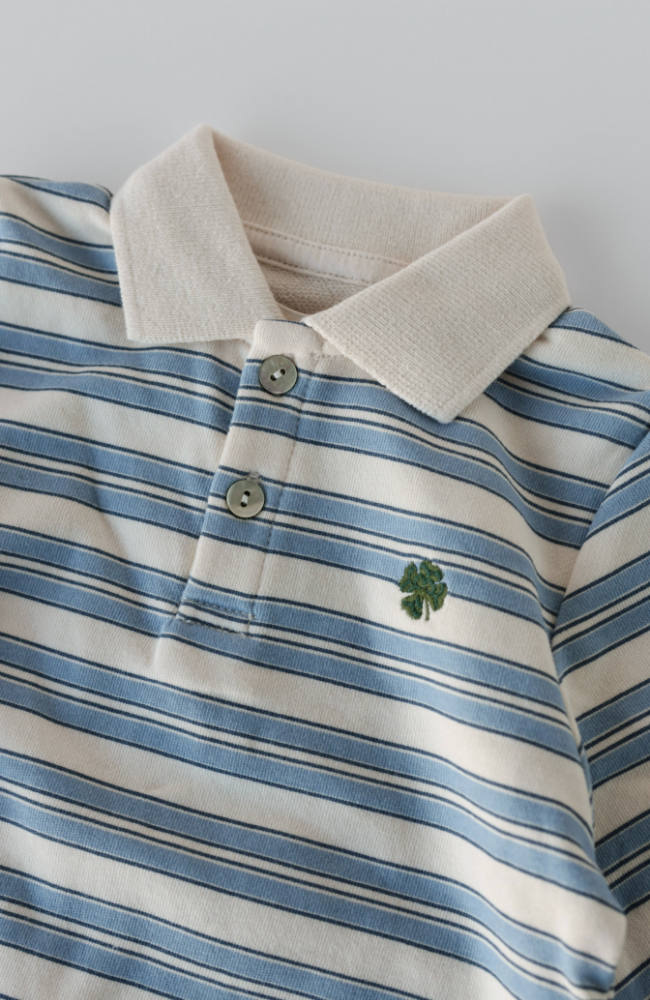 Spotty Romper - Stripe Ciel