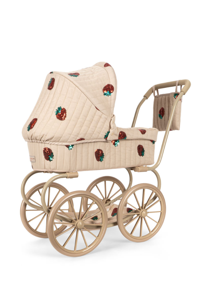 Minnie Tulle Doll Pram - Strawberry