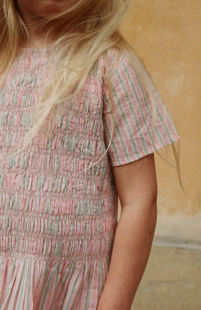 Luli Dress - Blush Stripe