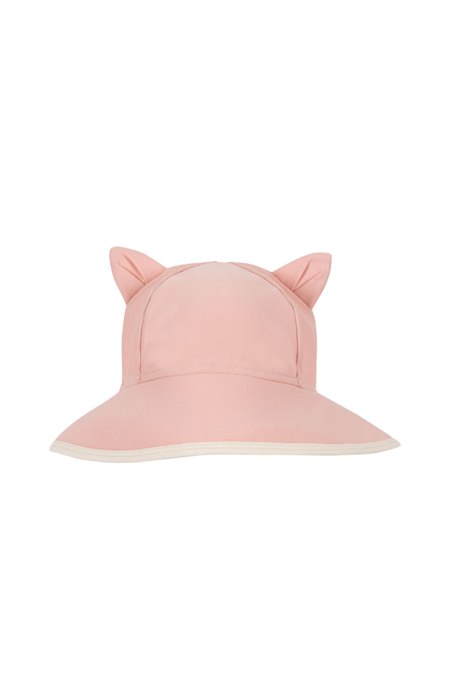 Kitty Swim/Sun Hat - Powder Pink