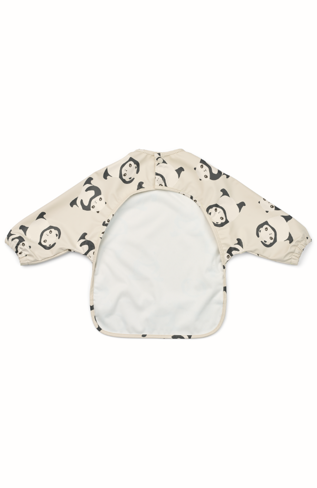 Merle Printed Cape Bib - Panda/Sandy