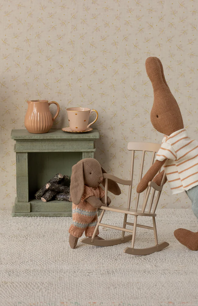 Rocking Chair, Miniature - Dark Sand