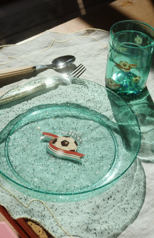 2-pack glittermugg - Kick it