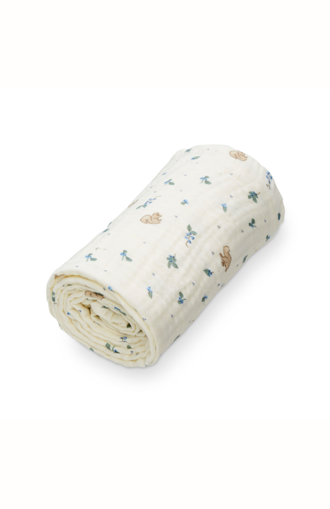 Muslin Baby Blanket - Blueberries