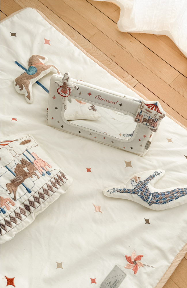 Tummy Time Mirror - Carousel