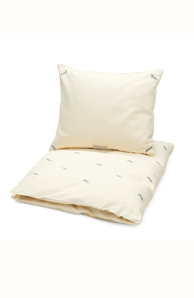 Embroidered Baby Bedding - Blueberries