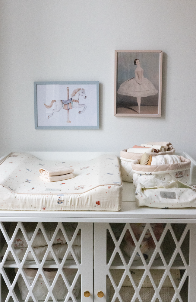 Quilted Storage Basket, Set Of Two - Carousel