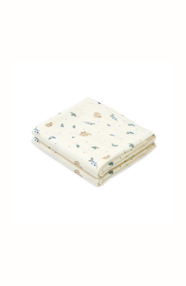 Muslin Cloth 2 pack - Blueberries