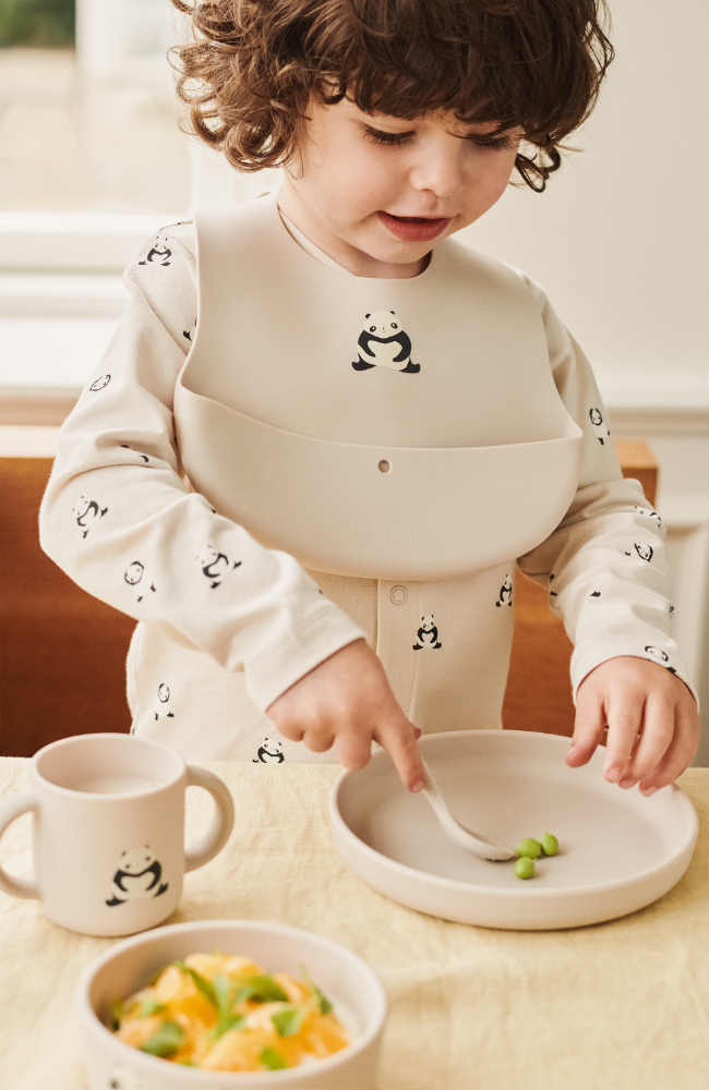 Vivi Printed Tableware Set - Panda / Sandy