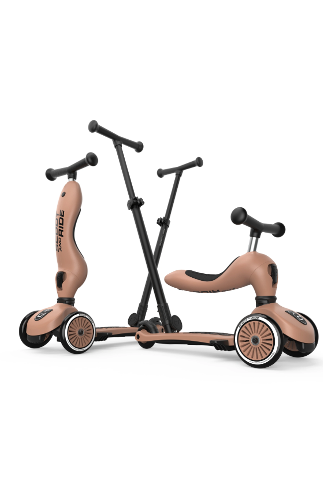Highwaykick 1 Push&Go evolutionary scooter - Mocha