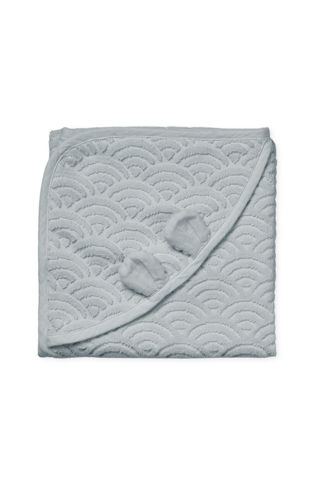 Hooded Towel With Ears - Classic Grey