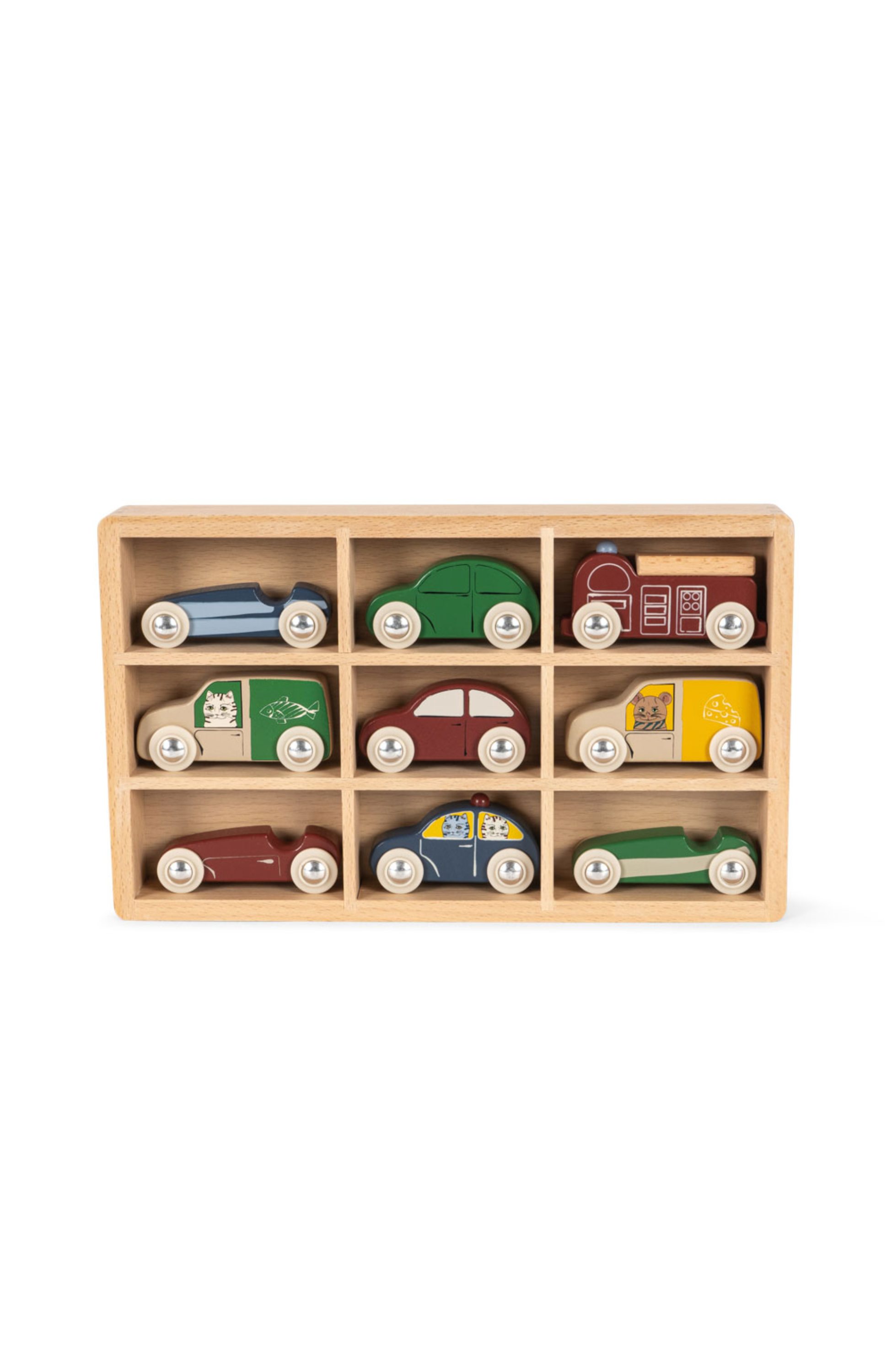 Wooden Mini Cars - Multi