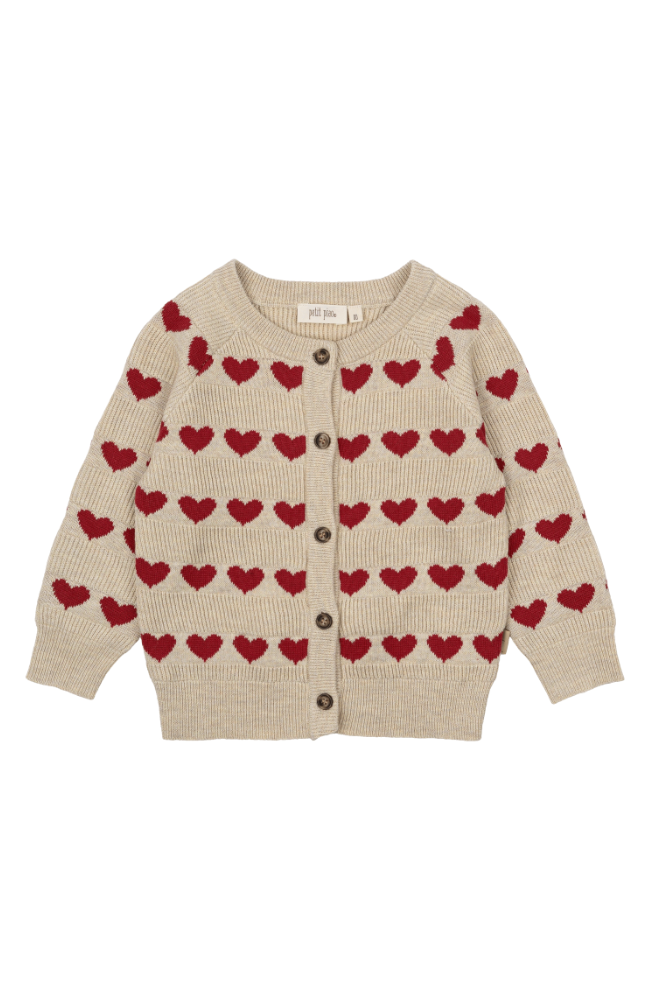 Cardigan Knit - Heart Knit