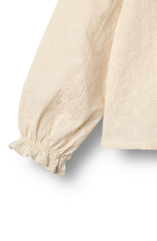 Shirt L/S Flora - Eggshell