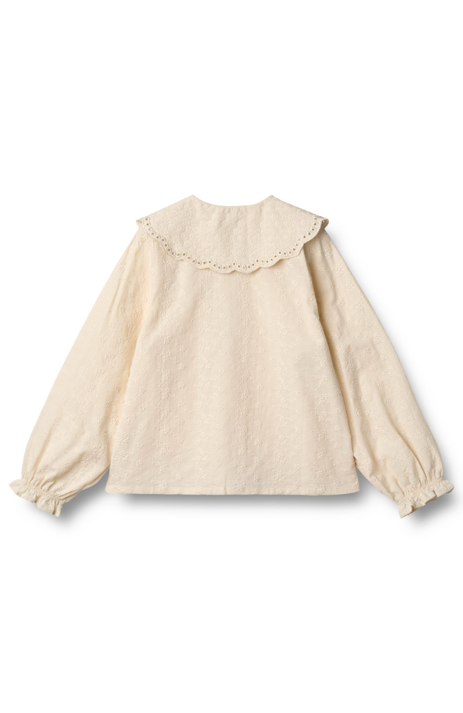 Shirt L/S Flora - Eggshell