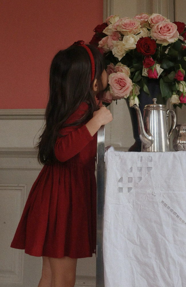 Minnie Dress - Red Dahlia