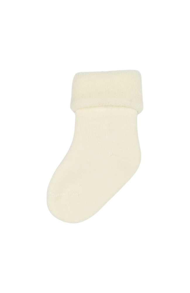 Minipop Wool Baby Sock - Off White