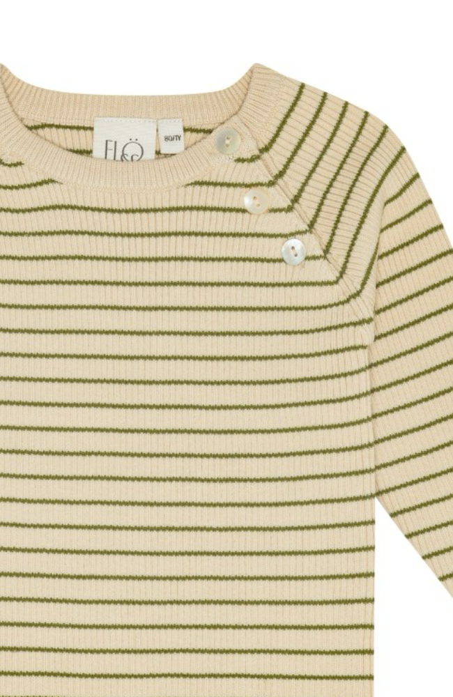 Flye Sweater - Warm Cotton/Green