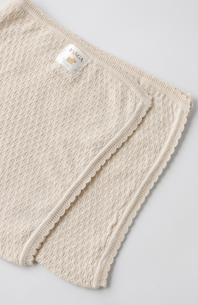 Venti Pointelle Blanket - Antique White
