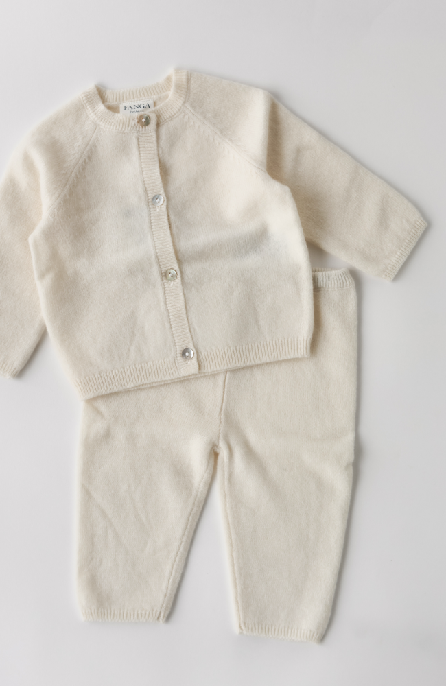 Savora Wool Cardigan - Antique White