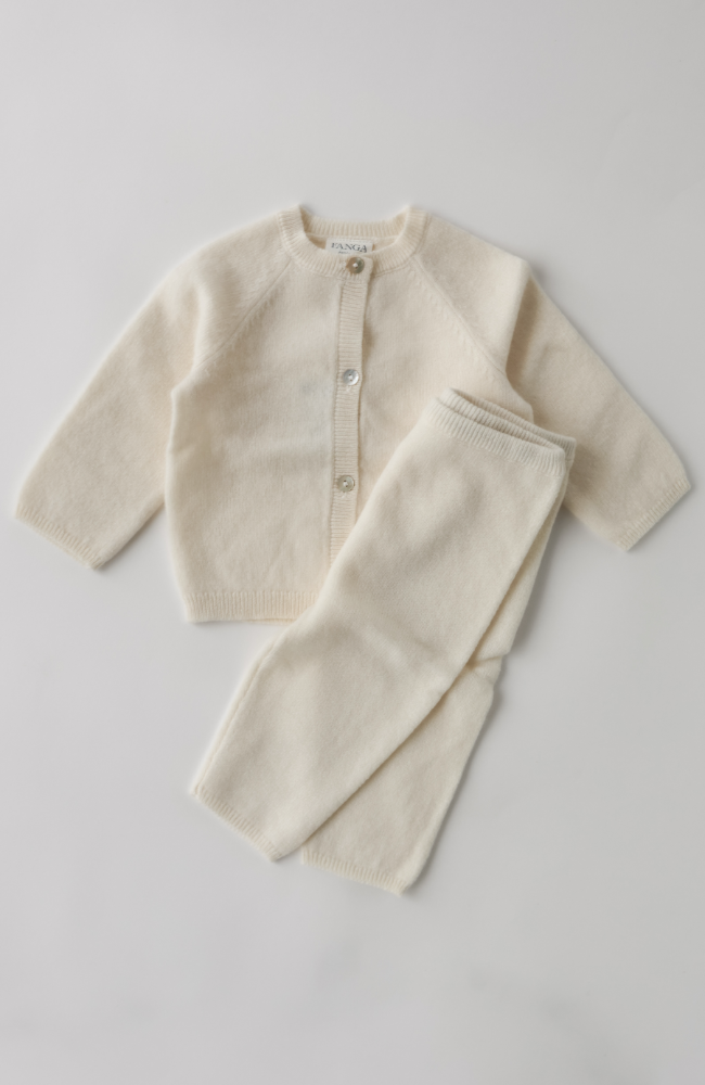 Savora Wool Cardigan - Antique White