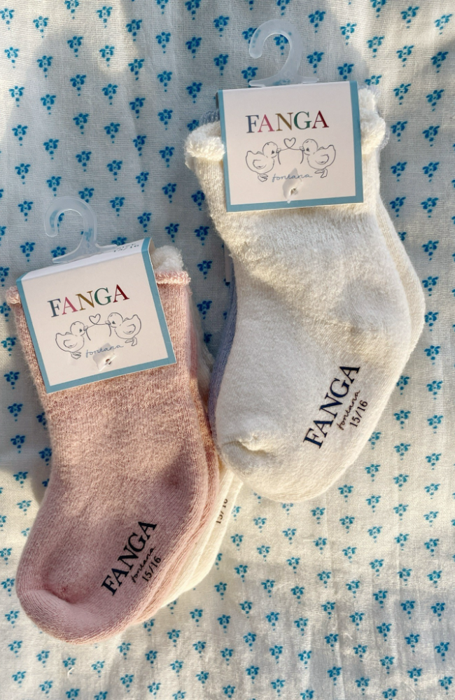 Vicino 2pk Terry Socks - Cemeo Rose