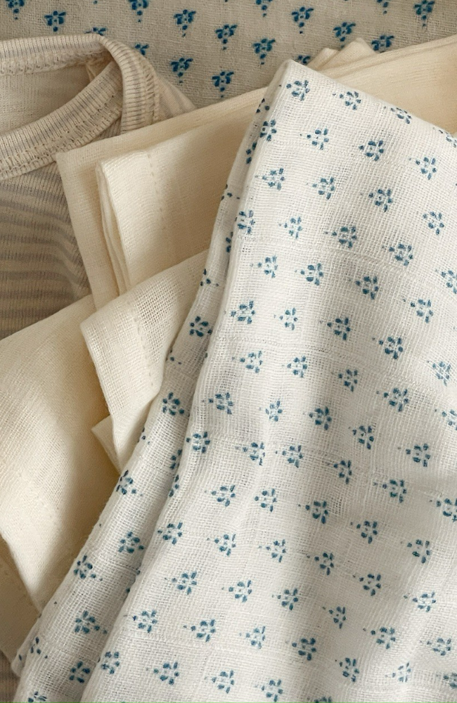 Bellini 3pk Muslin Cloth - Punto Blu
