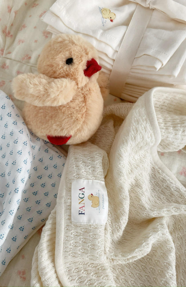Venti Pointelle Blanket - Antique White