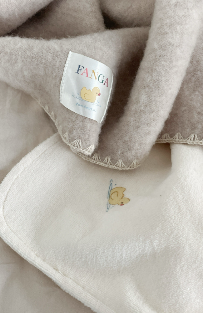 Elu Baby Blanket - Antique White