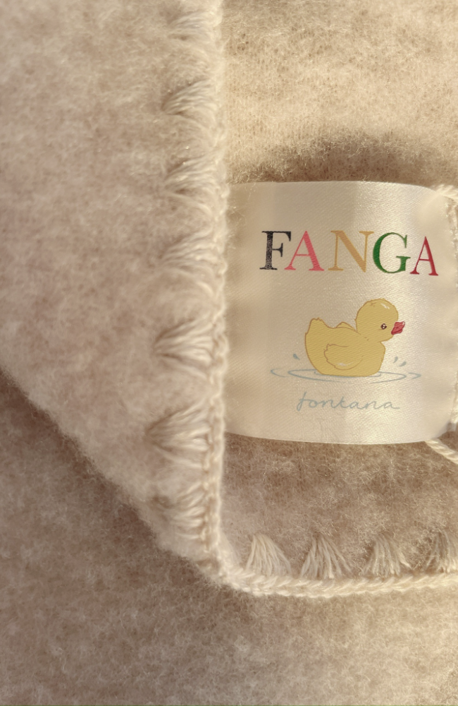 Erba Wool Fleece Blanket - Oatmeal Melange