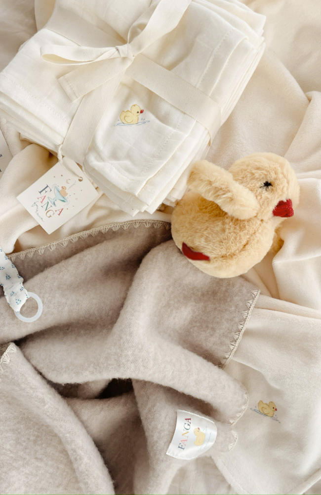 Nuvoli 10pk Muslin Cloth - Antique White