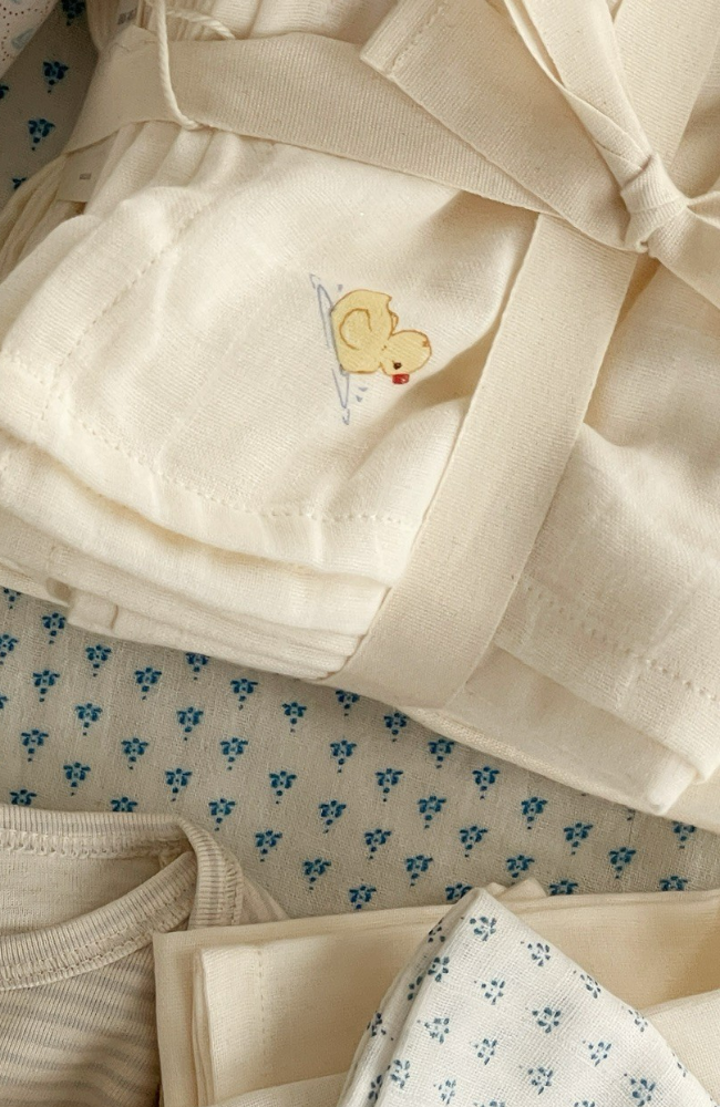 Nuvoli 10pk Muslin Cloth - Antique White